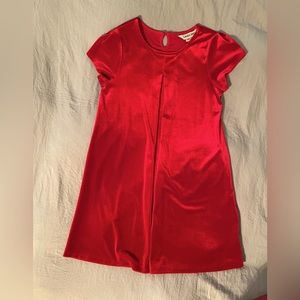 Red velvet girls dress size M 10/12